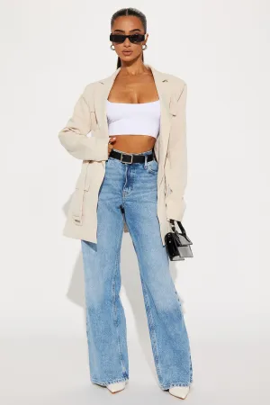 About The Business Belted Blazer - Sand