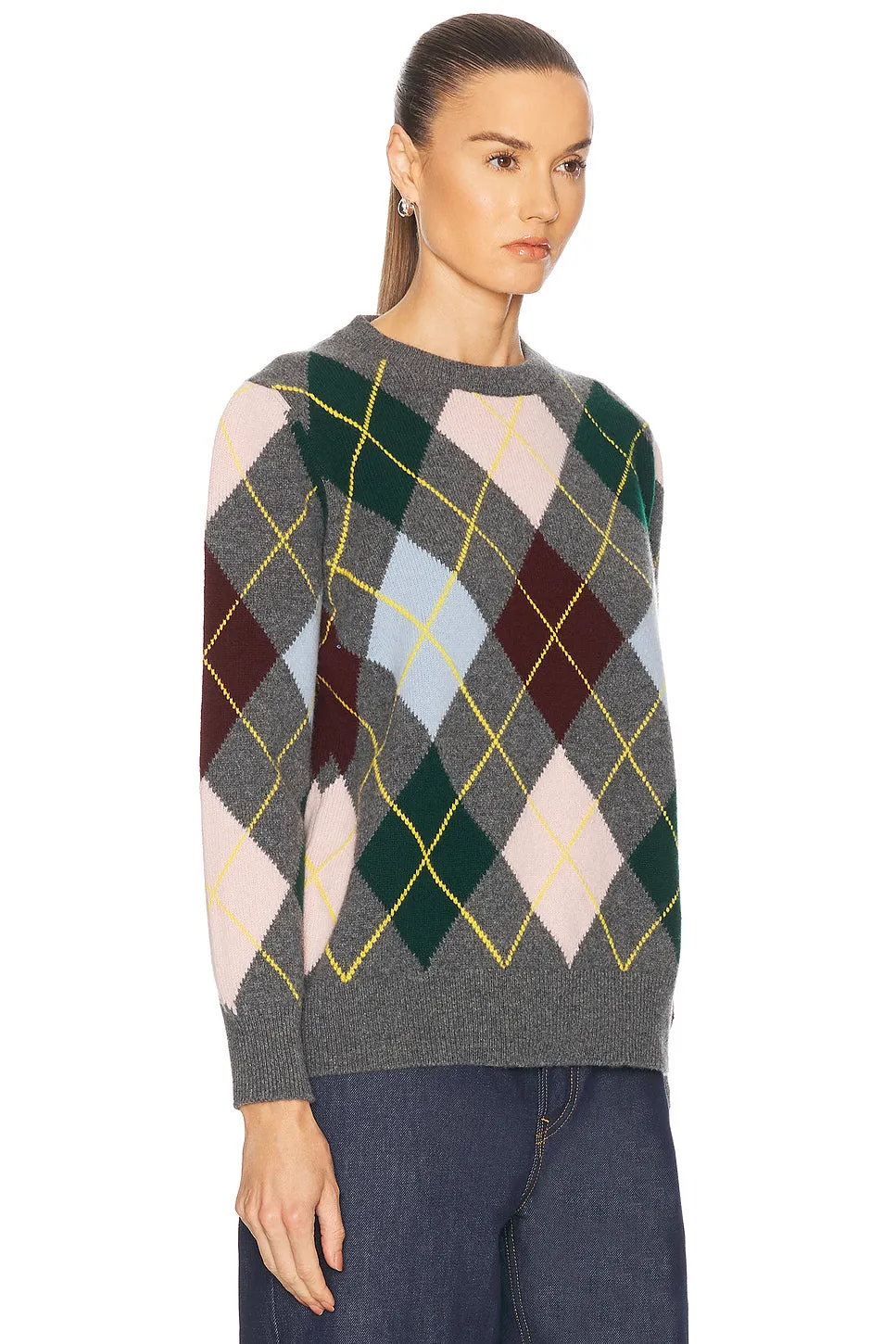Argyle Crewneck Sweater