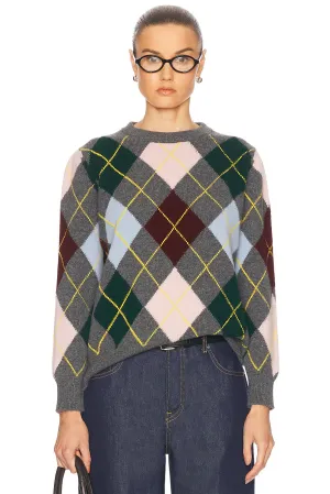 Argyle Crewneck Sweater