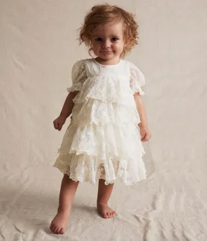 Baby white mesh-dream dress