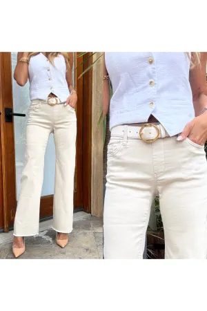 Bevy Flog Amanda Pull On Pants | Cream