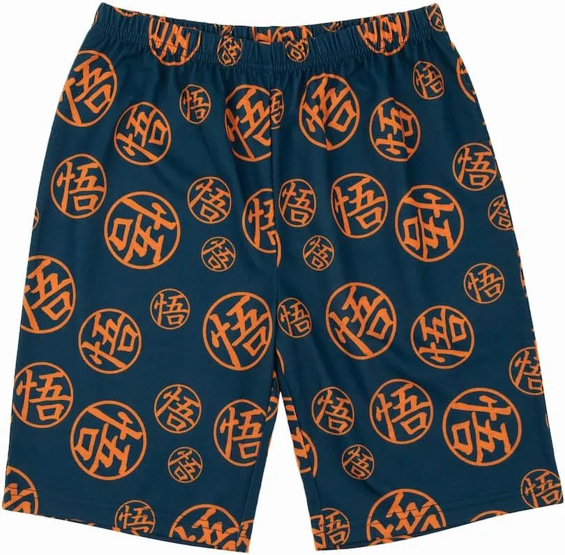 Bioworld Dragon Ball Z Youth Sleepwear Set Tee Shirt, Sleep Shorts, and Sleep Pants