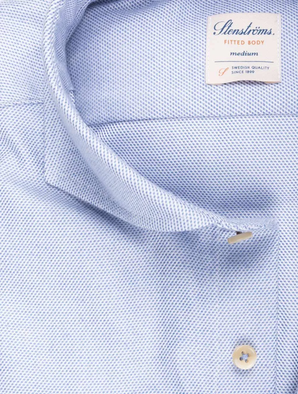 Blue Patterned Flannel Fitted Body Shirt