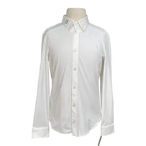 Cavalleria Toscana L/S Jersey Competition Shirt  in White - Children's 12