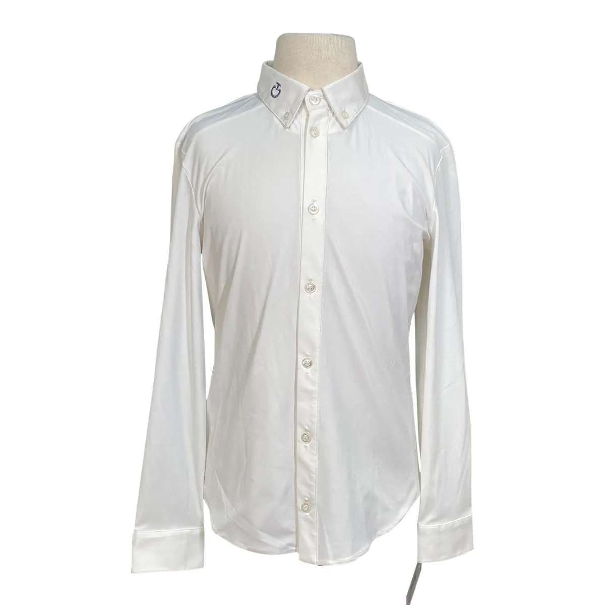 Cavalleria Toscana L/S Jersey Competition Shirt  in White - Children's 12