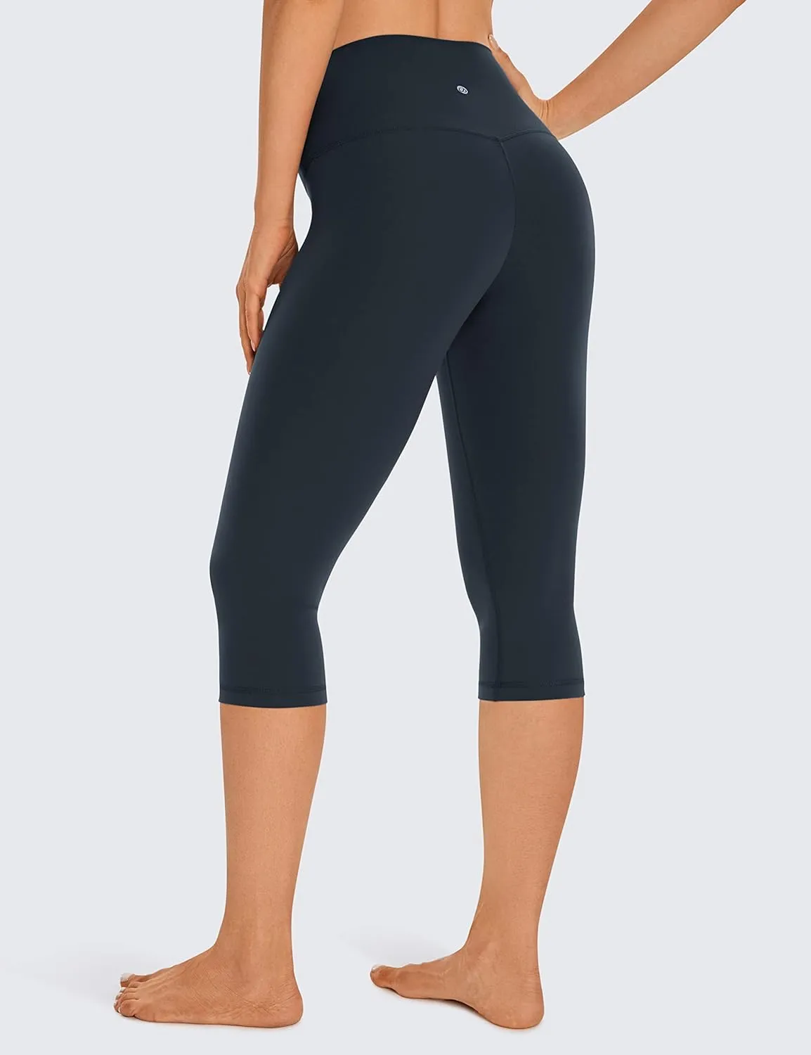 CRZ YOGA Womens Butterluxe High Waisted Capris Workout Leggings 17 Inches - Lounge Buttery Soft Yoga Pants
