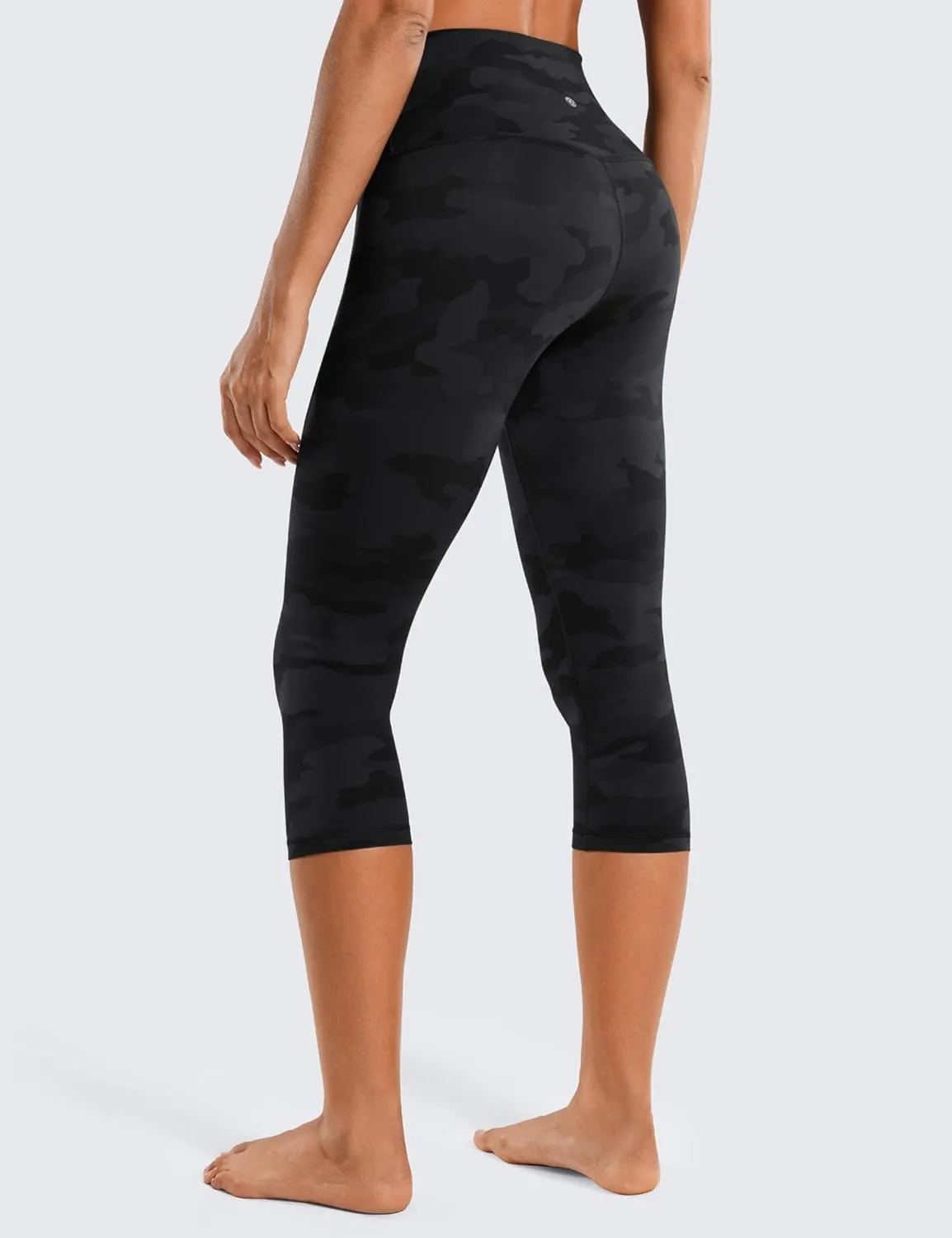 CRZ YOGA Womens Butterluxe High Waisted Lounge Leggings 19 Inches - Workout Buttery Soft Capris Yoga Pants