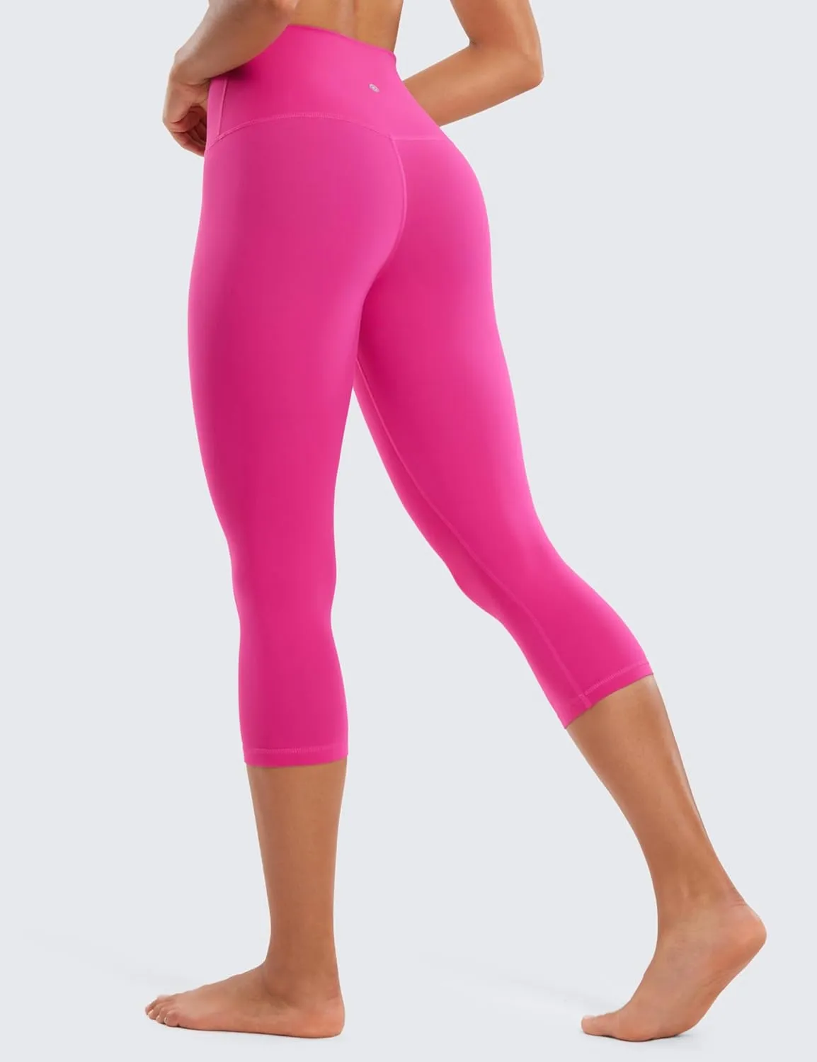 CRZ YOGA Womens Butterluxe High Waisted Lounge Leggings 19 Inches - Workout Buttery Soft Capris Yoga Pants