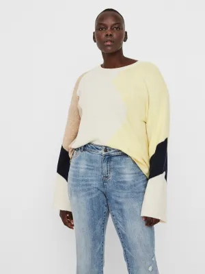 CURVE PLUS NEW BLOCK SWEATER