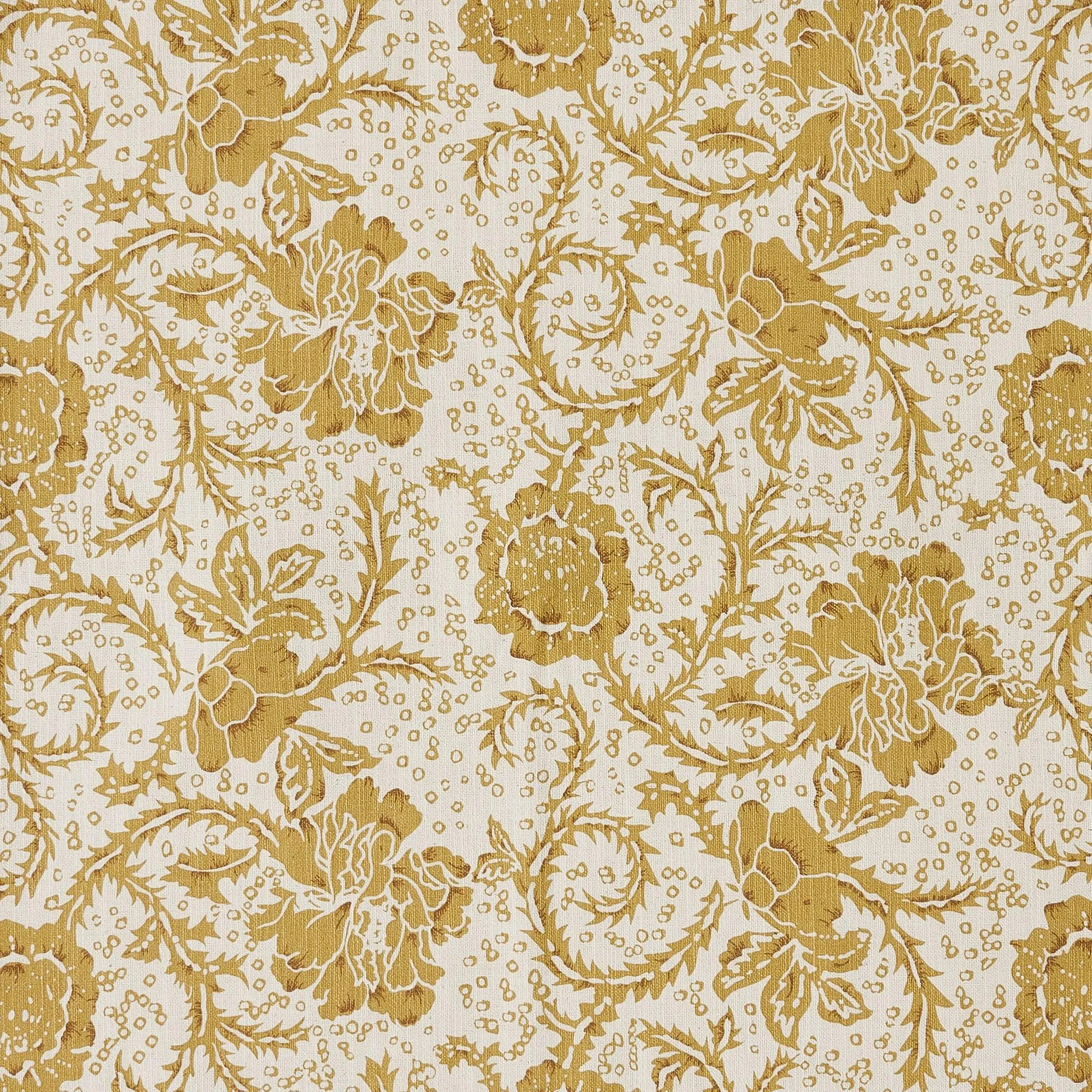 Dorset Gold Floral Tier Curtain Set of 2 L36xW36 VHC Brands