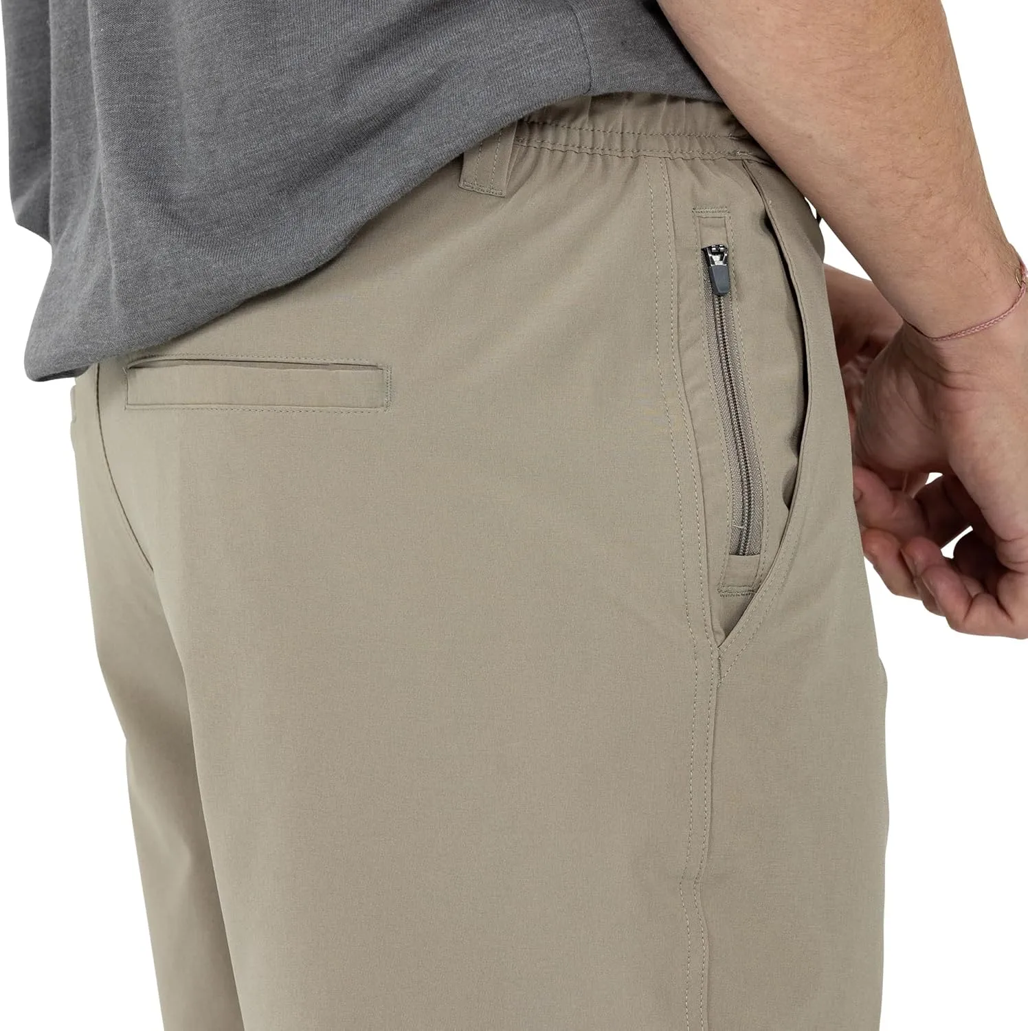 Free Fly Men's Utility Short II - UPF 50  Sun Protection Shorts for Men with 7.5 Inch Inseam, Zipper Pockets