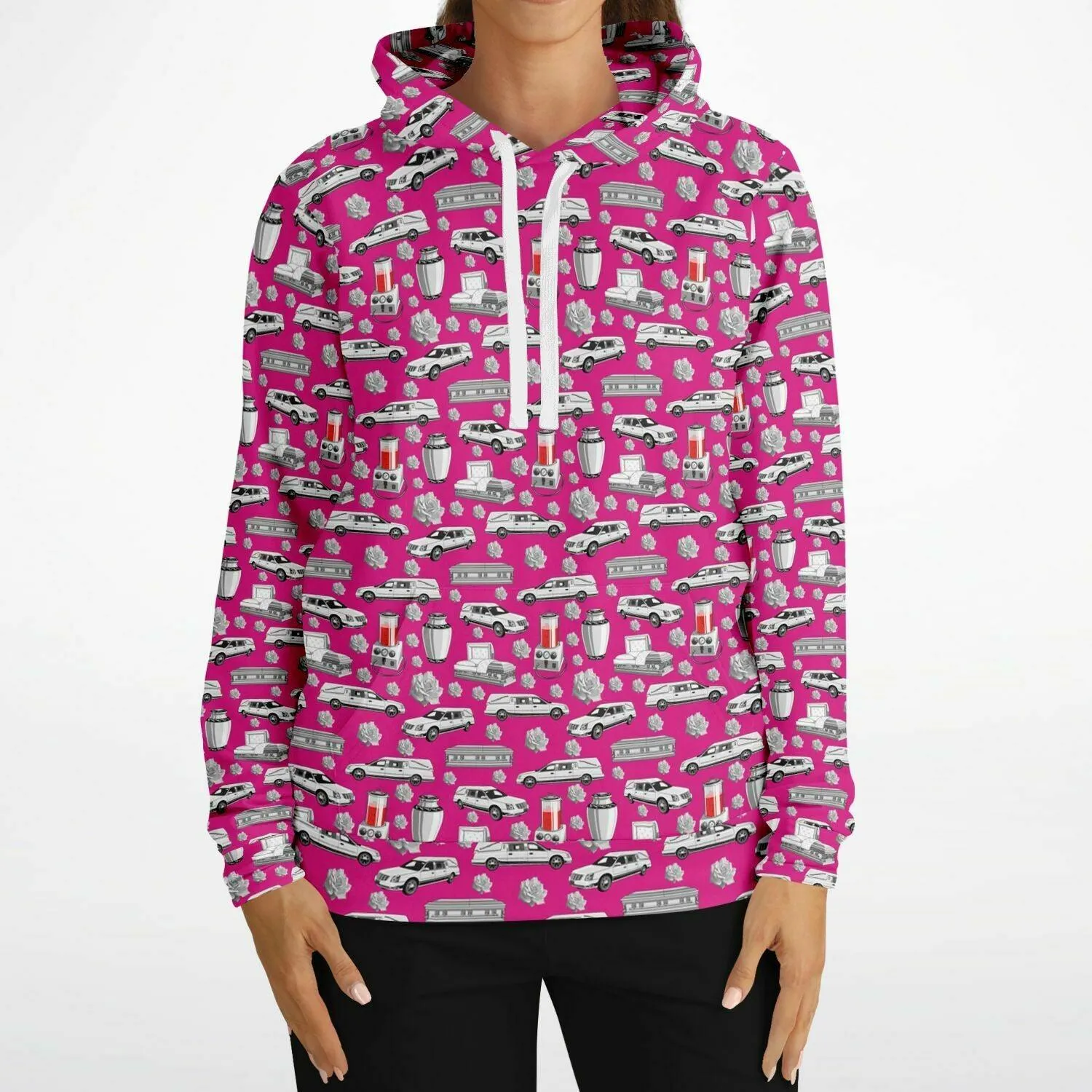 FUNeral Whiteout on "Barbie" Pink - Hoodie