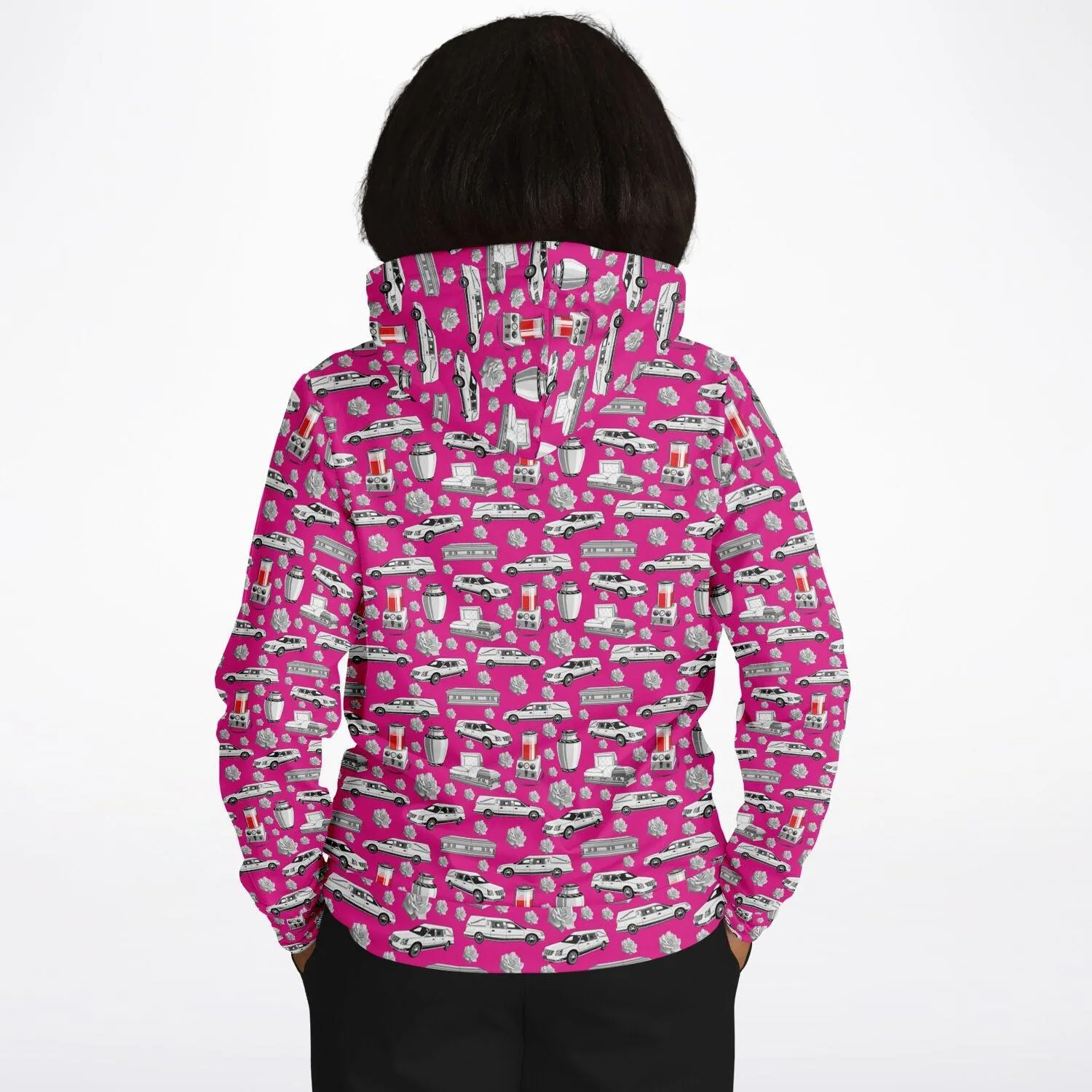 FUNeral Whiteout on "Barbie" Pink - Hoodie