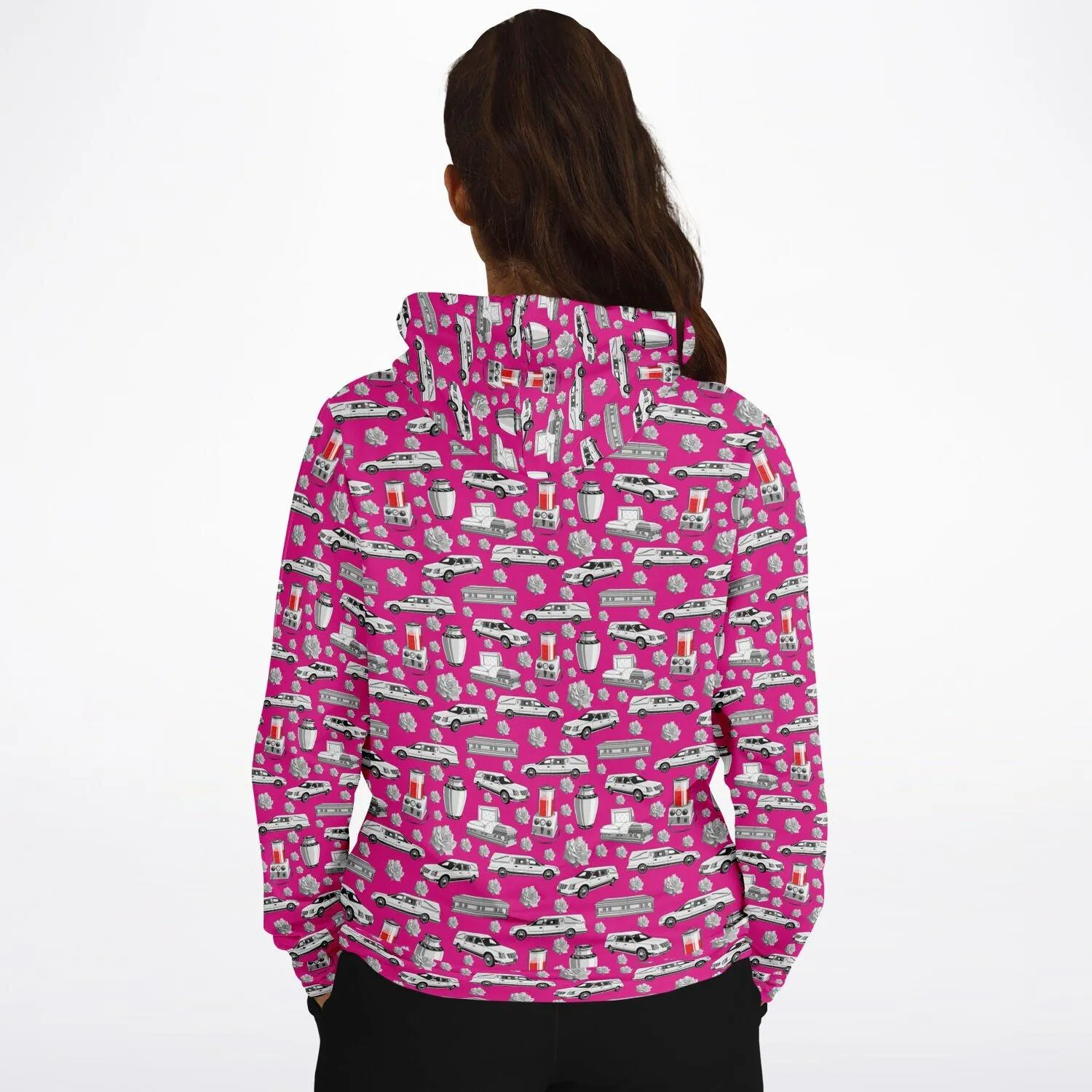 FUNeral Whiteout on "Barbie" Pink - Hoodie