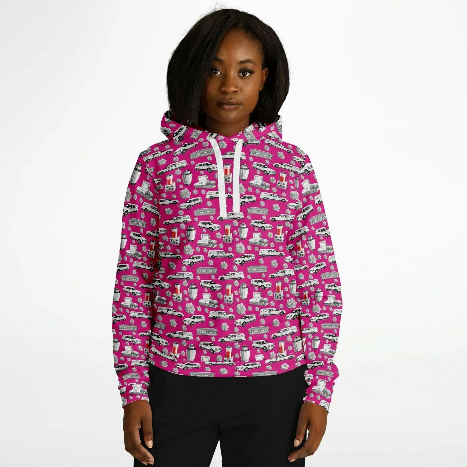 FUNeral Whiteout on "Barbie" Pink - Hoodie