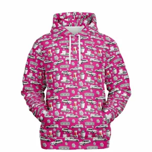 FUNeral Whiteout on "Barbie" Pink - Hoodie
