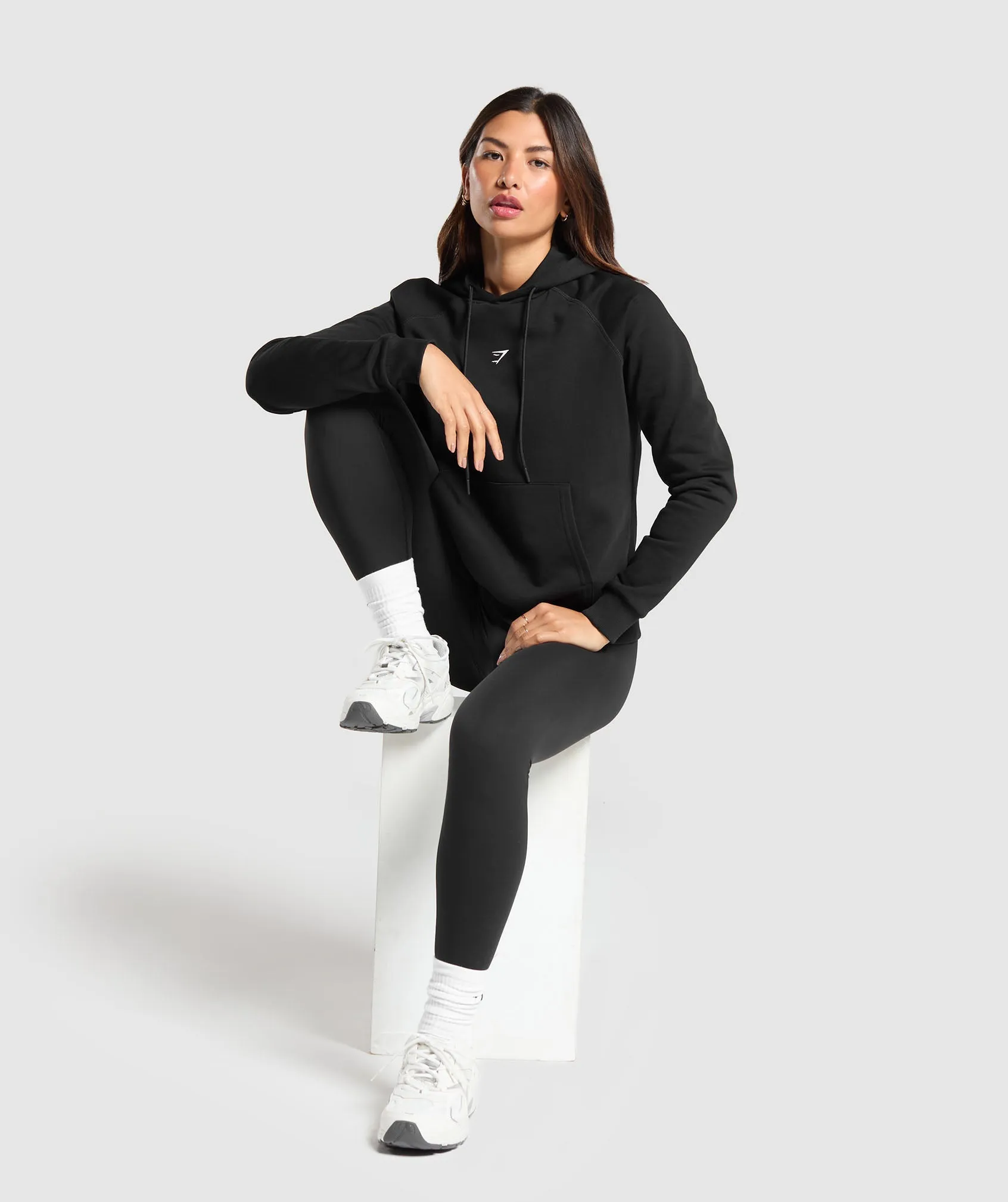 Gymshark Training Fleece Regular Hoodie - Black