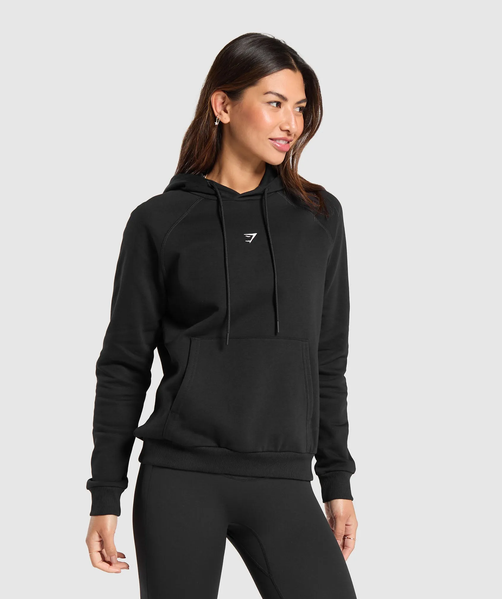 Gymshark Training Fleece Regular Hoodie - Black