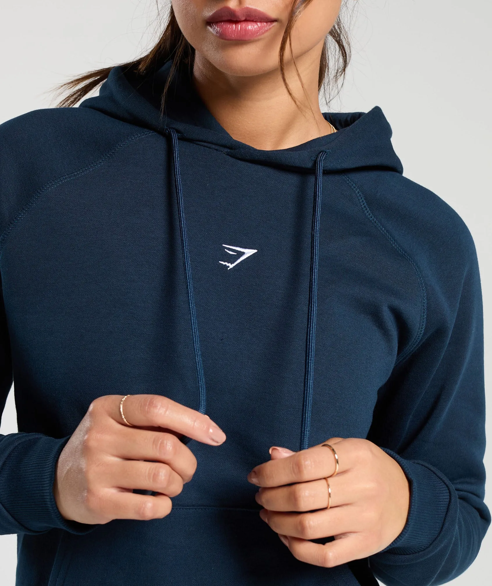 Gymshark Training Fleece Regular Hoodie - Navy