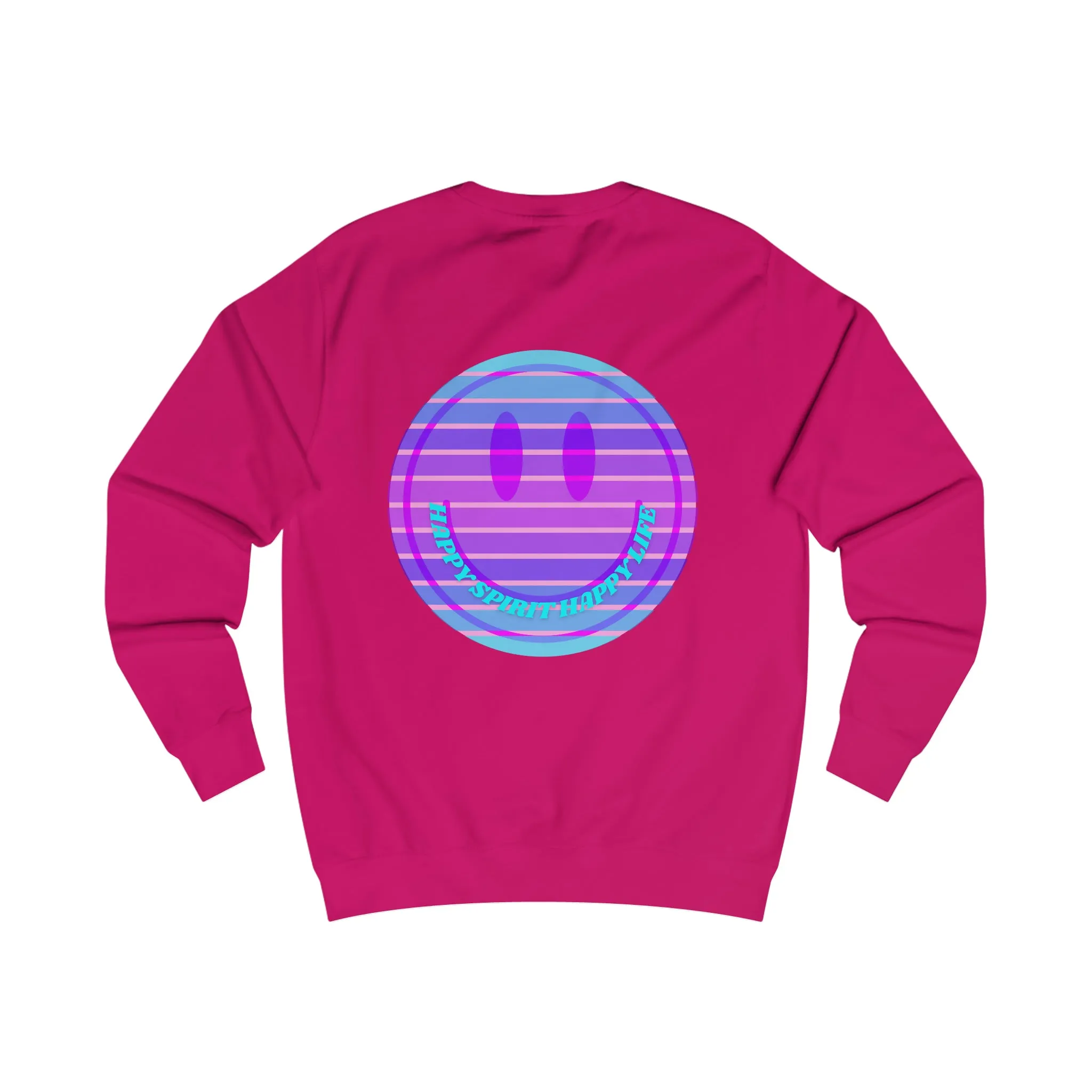 Happy Spirit Happy Life Sweatshirt, Mental Health Awareness Sweatshirt, Smile Sweatshirt, Smile Face Crewneck, Vsco Girl, Y2k Top
