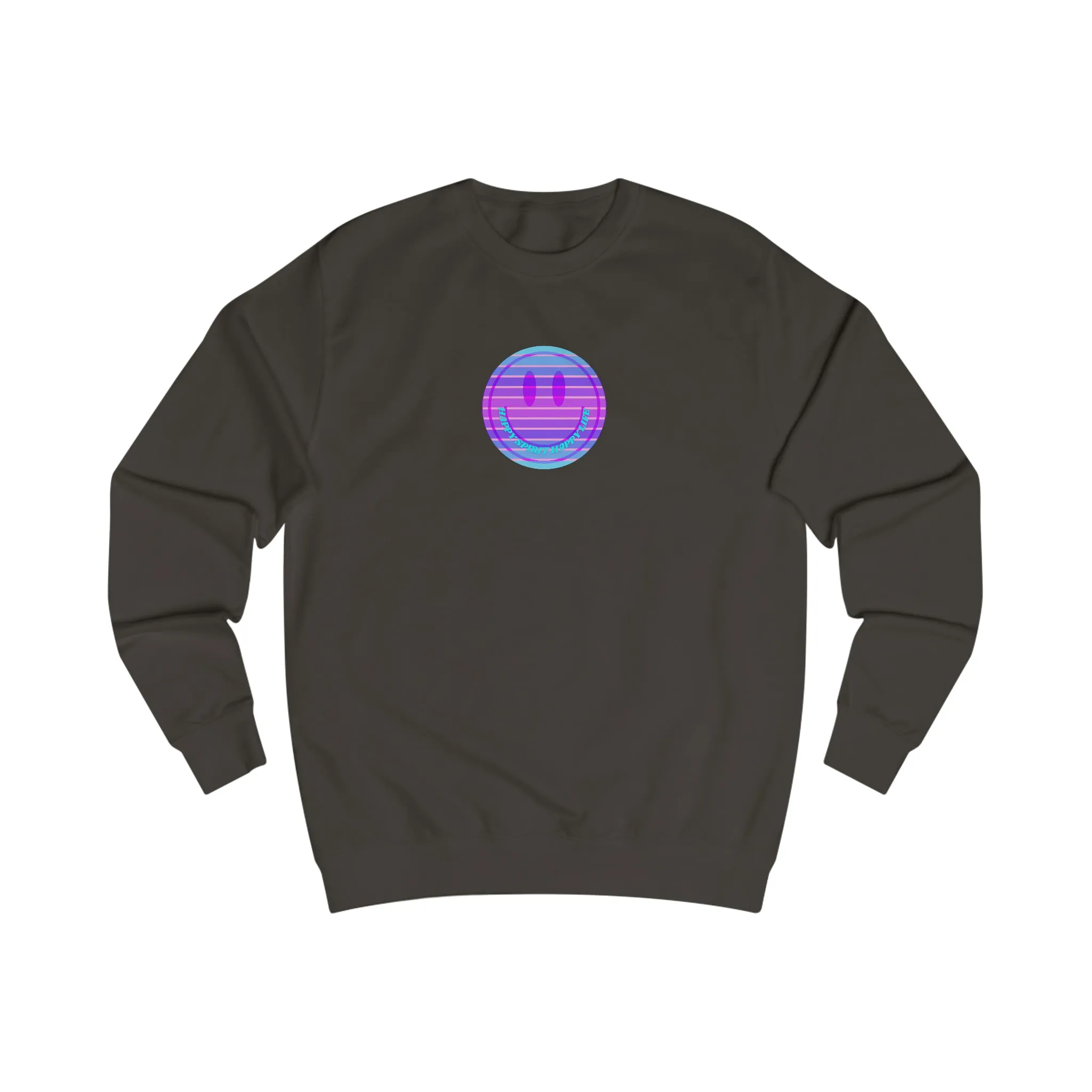 Happy Spirit Happy Life Sweatshirt, Mental Health Awareness Sweatshirt, Smile Sweatshirt, Smile Face Crewneck, Vsco Girl, Y2k Top