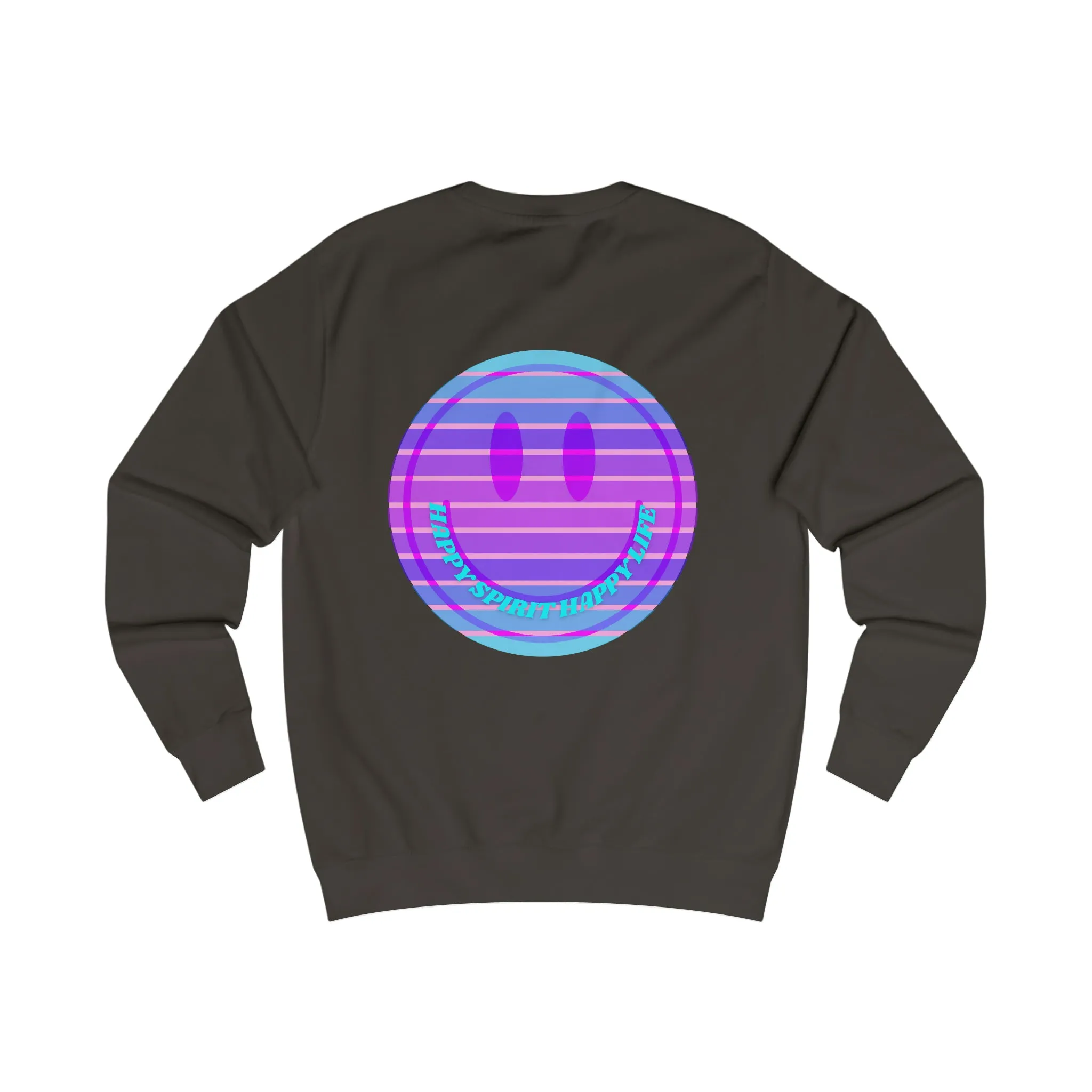 Happy Spirit Happy Life Sweatshirt, Mental Health Awareness Sweatshirt, Smile Sweatshirt, Smile Face Crewneck, Vsco Girl, Y2k Top