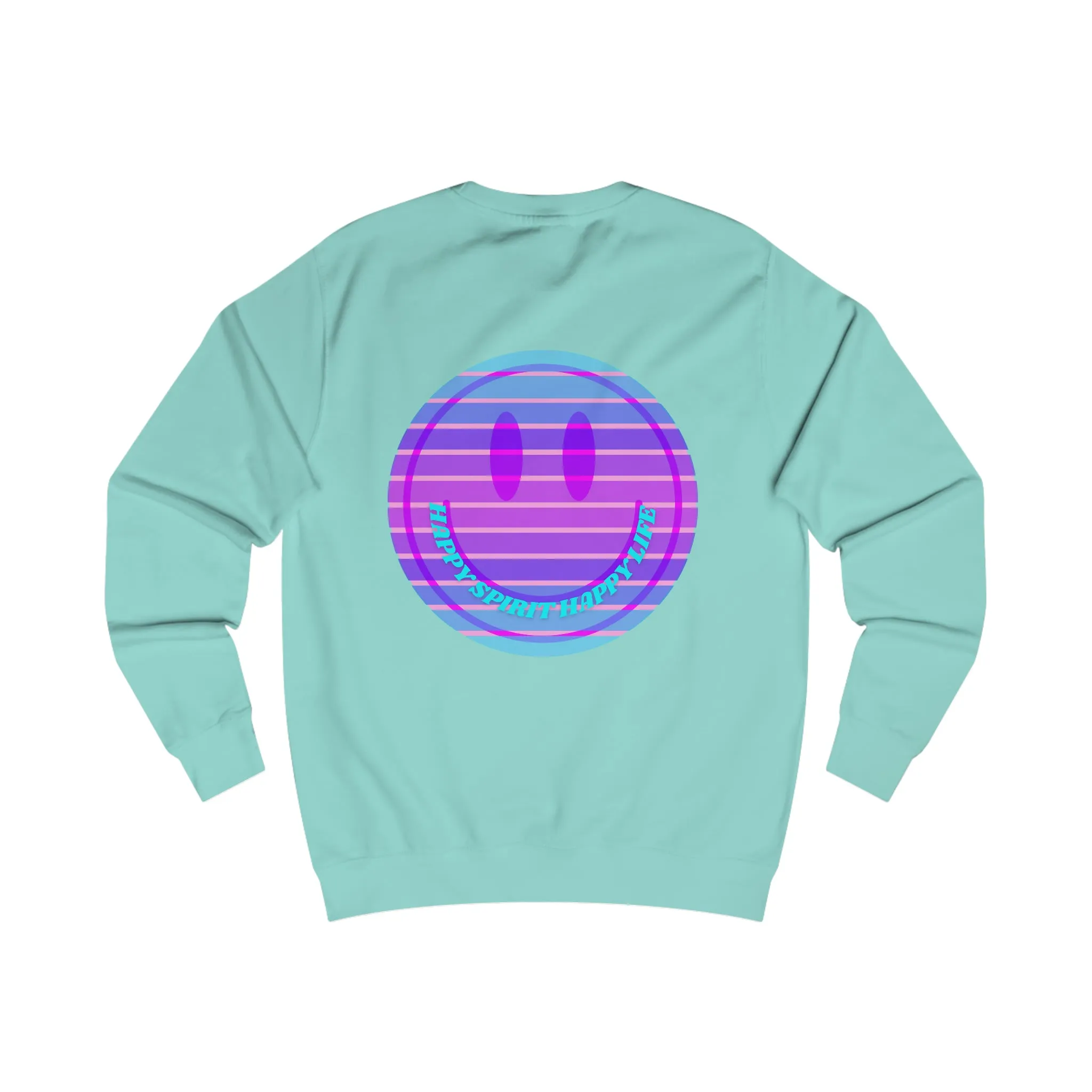 Happy Spirit Happy Life Sweatshirt, Mental Health Awareness Sweatshirt, Smile Sweatshirt, Smile Face Crewneck, Vsco Girl, Y2k Top