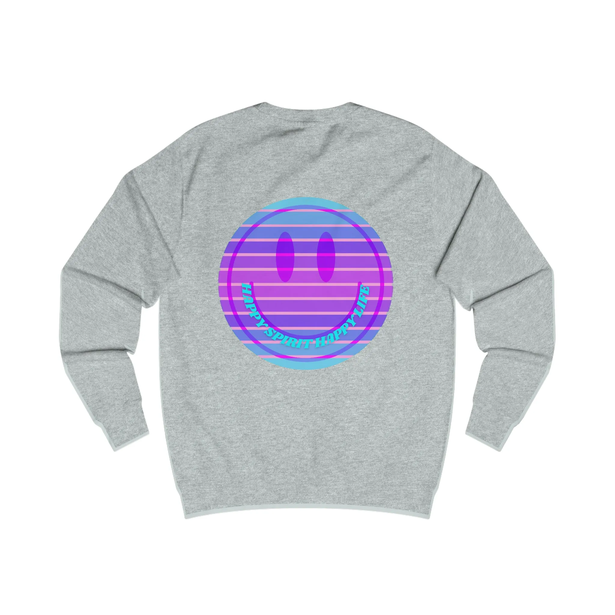 Happy Spirit Happy Life Sweatshirt, Mental Health Awareness Sweatshirt, Smile Sweatshirt, Smile Face Crewneck, Vsco Girl, Y2k Top