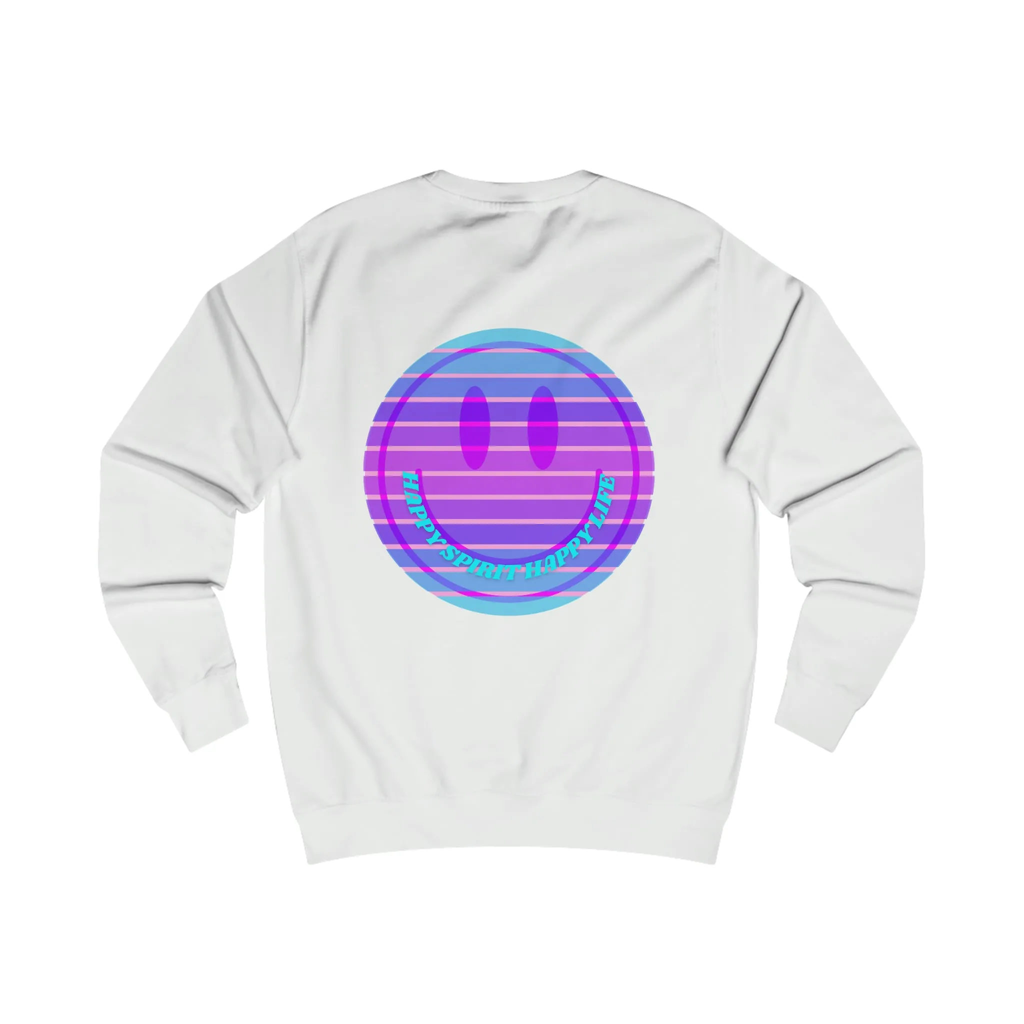 Happy Spirit Happy Life Sweatshirt, Mental Health Awareness Sweatshirt, Smile Sweatshirt, Smile Face Crewneck, Vsco Girl, Y2k Top