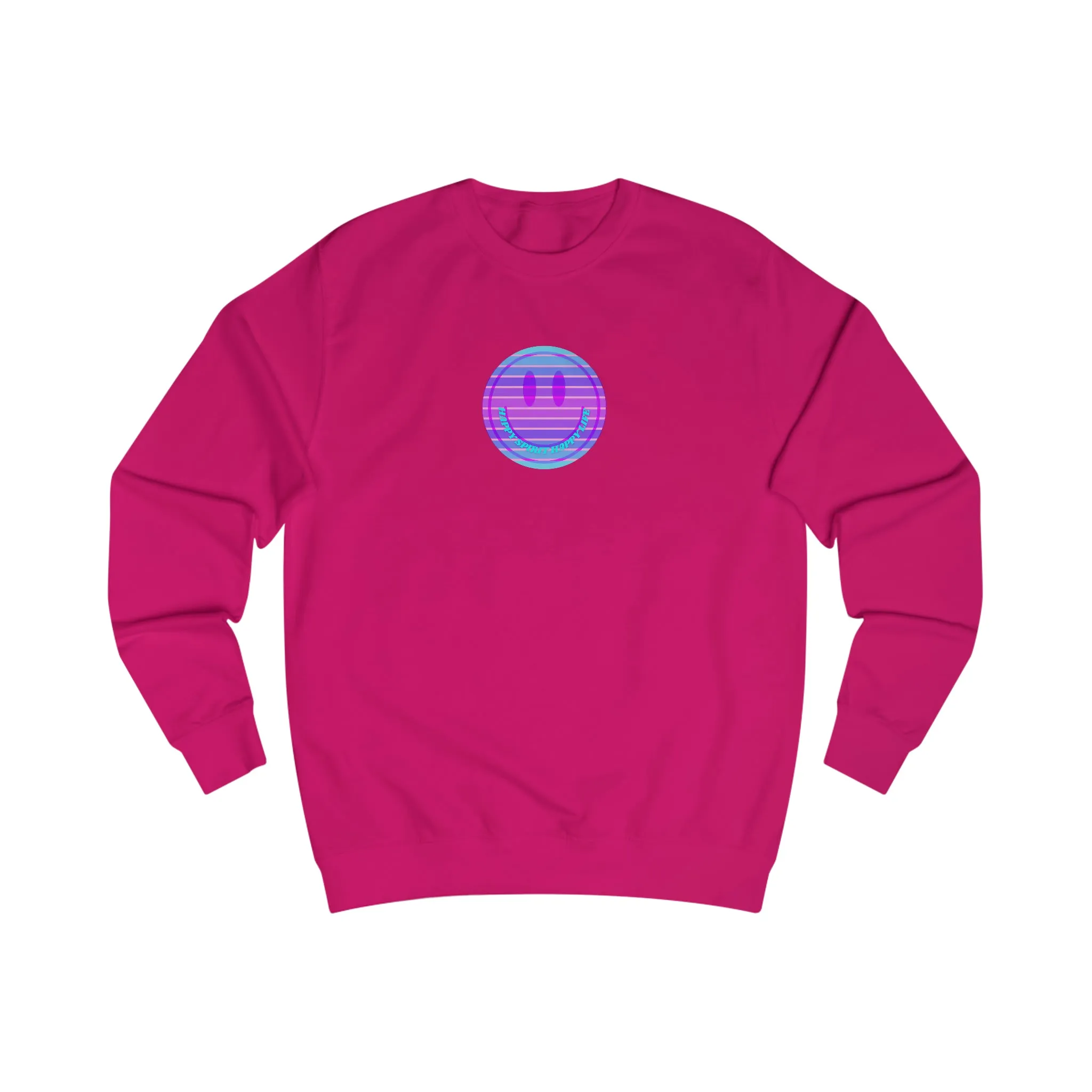 Happy Spirit Happy Life Sweatshirt, Mental Health Awareness Sweatshirt, Smile Sweatshirt, Smile Face Crewneck, Vsco Girl, Y2k Top