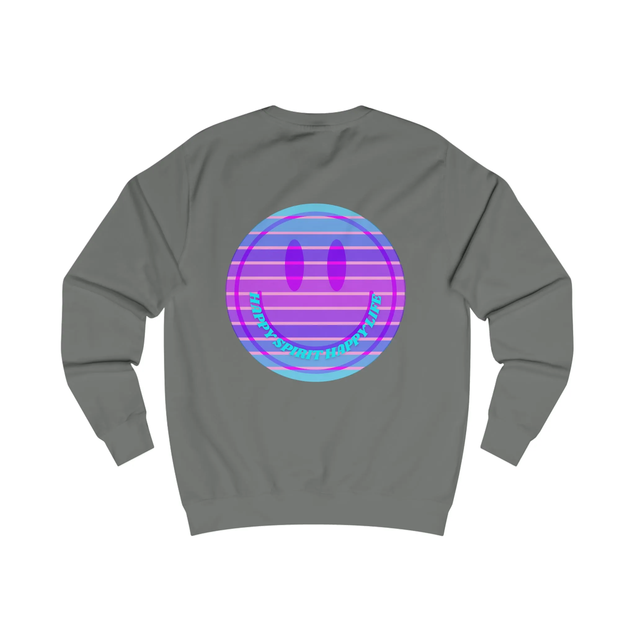 Happy Spirit Happy Life Sweatshirt, Mental Health Awareness Sweatshirt, Smile Sweatshirt, Smile Face Crewneck, Vsco Girl, Y2k Top