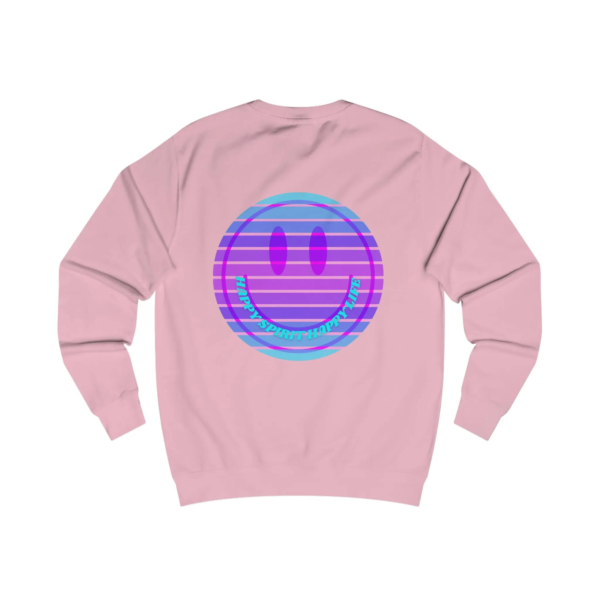 Happy Spirit Happy Life Sweatshirt, Mental Health Awareness Sweatshirt, Smile Sweatshirt, Smile Face Crewneck, Vsco Girl, Y2k Top