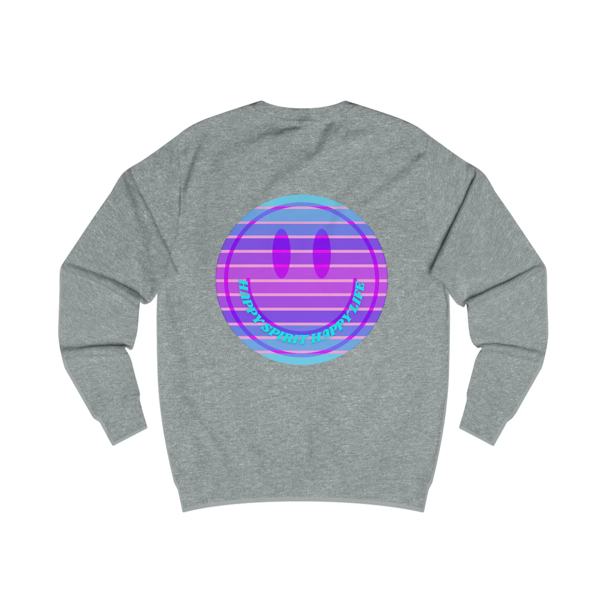 Happy Spirit Happy Life Sweatshirt, Mental Health Awareness Sweatshirt, Smile Sweatshirt, Smile Face Crewneck, Vsco Girl, Y2k Top