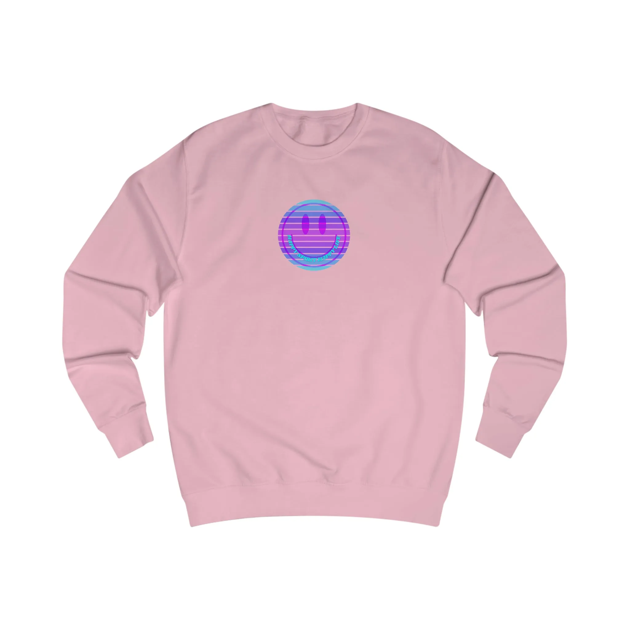 Happy Spirit Happy Life Sweatshirt, Mental Health Awareness Sweatshirt, Smile Sweatshirt, Smile Face Crewneck, Vsco Girl, Y2k Top