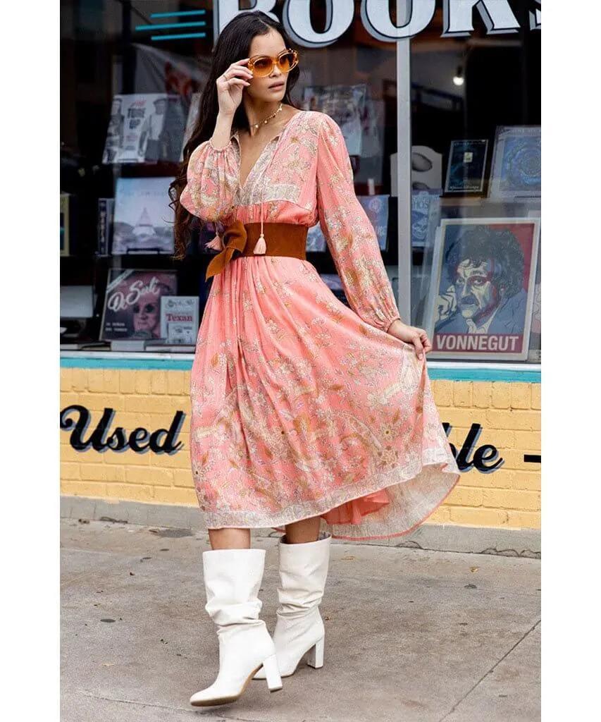 Hendrix Boho Dress Dusty Pink