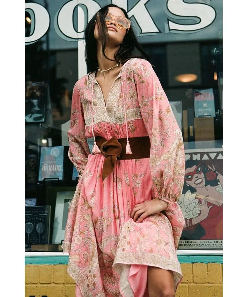 Hendrix Boho Dress Dusty Pink
