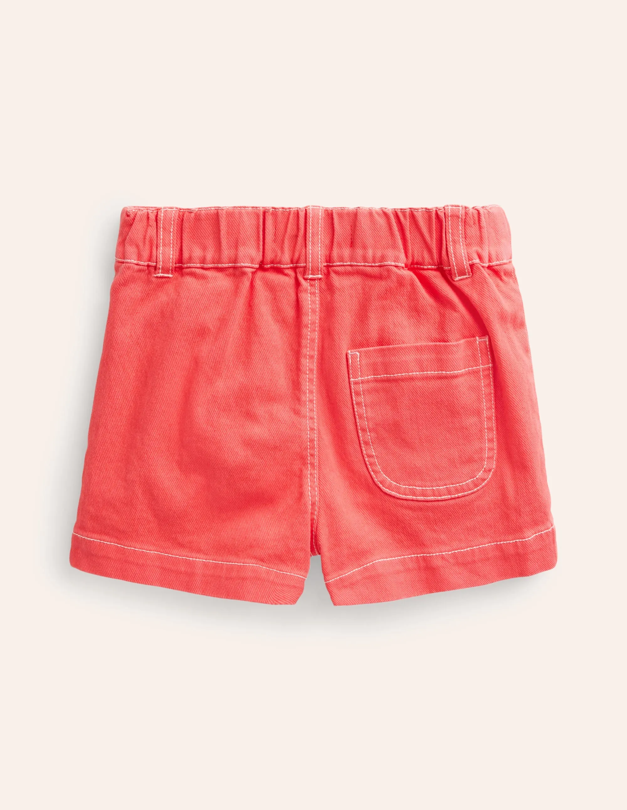 High Waisted Shorts-Jam Red