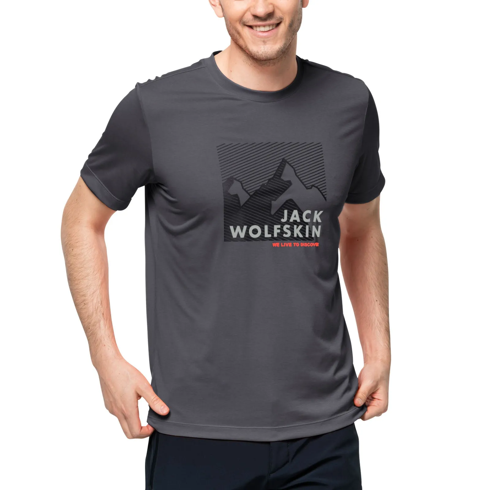 Jack Wolfskin Mens Short Sleeve Graphic T-Shirt