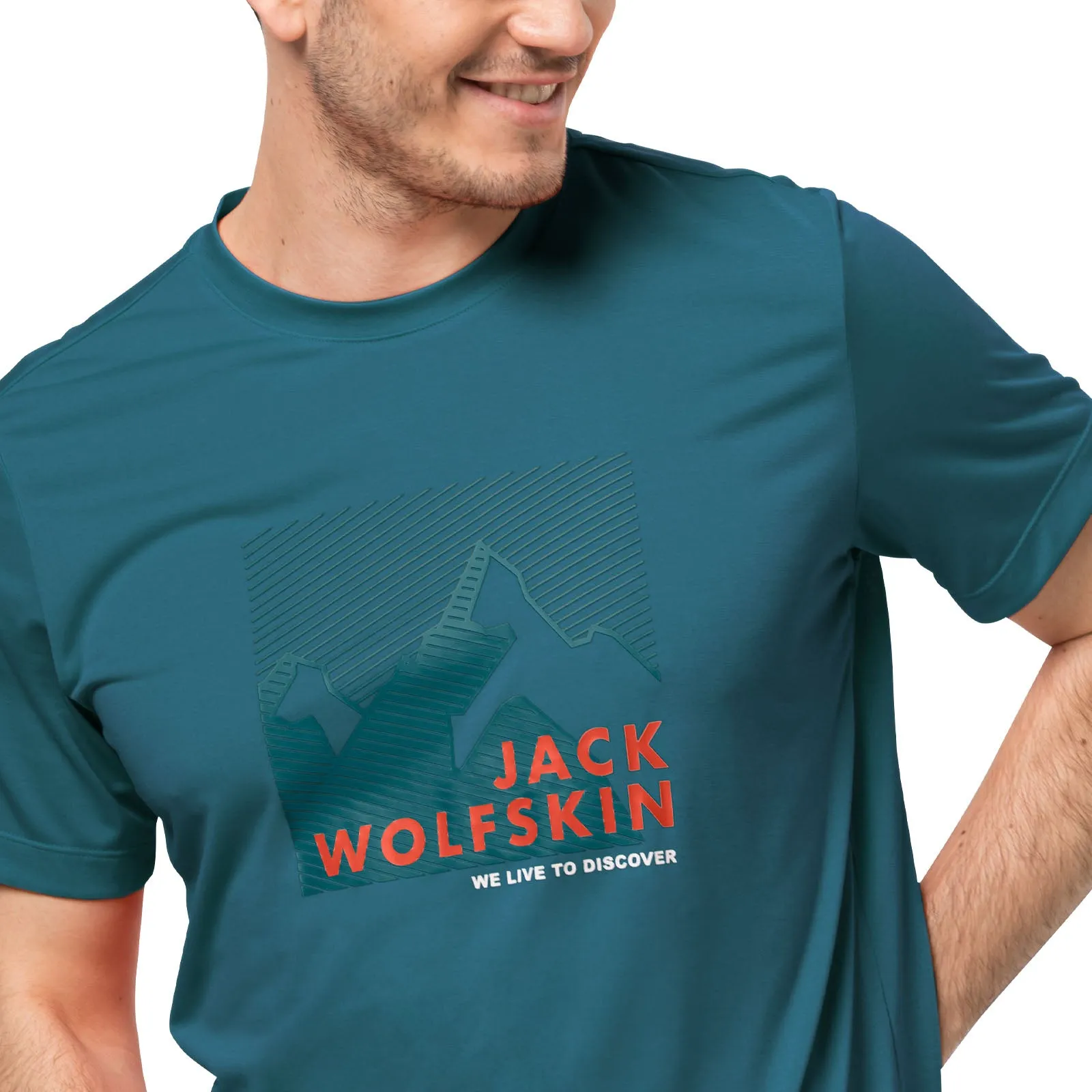 Jack Wolfskin Mens Short Sleeve Graphic T-Shirt
