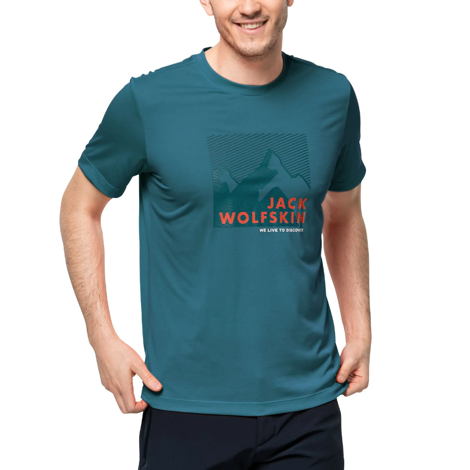 Jack Wolfskin Mens Short Sleeve Graphic T-Shirt