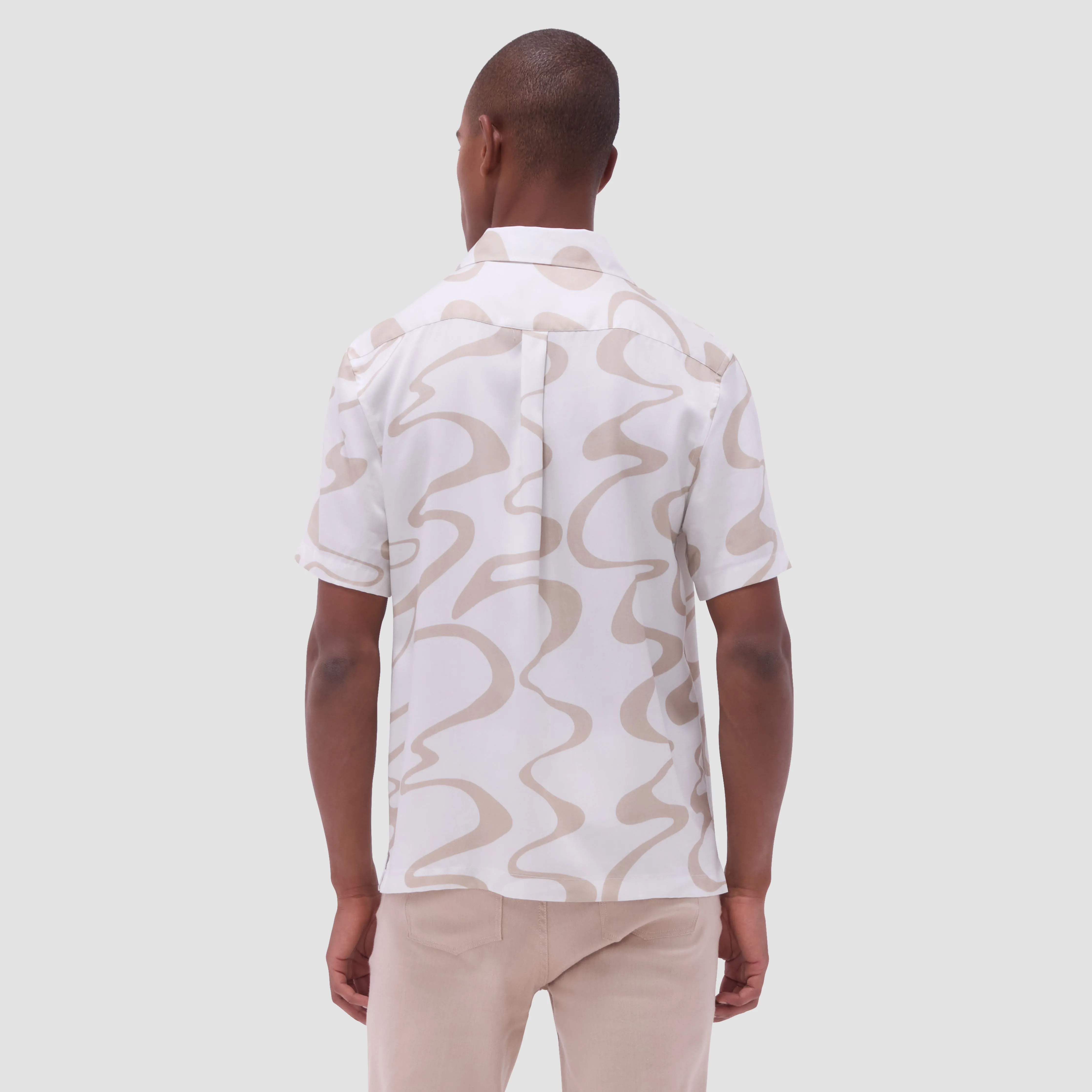 Jackson Abstract Wave Camp Shirt