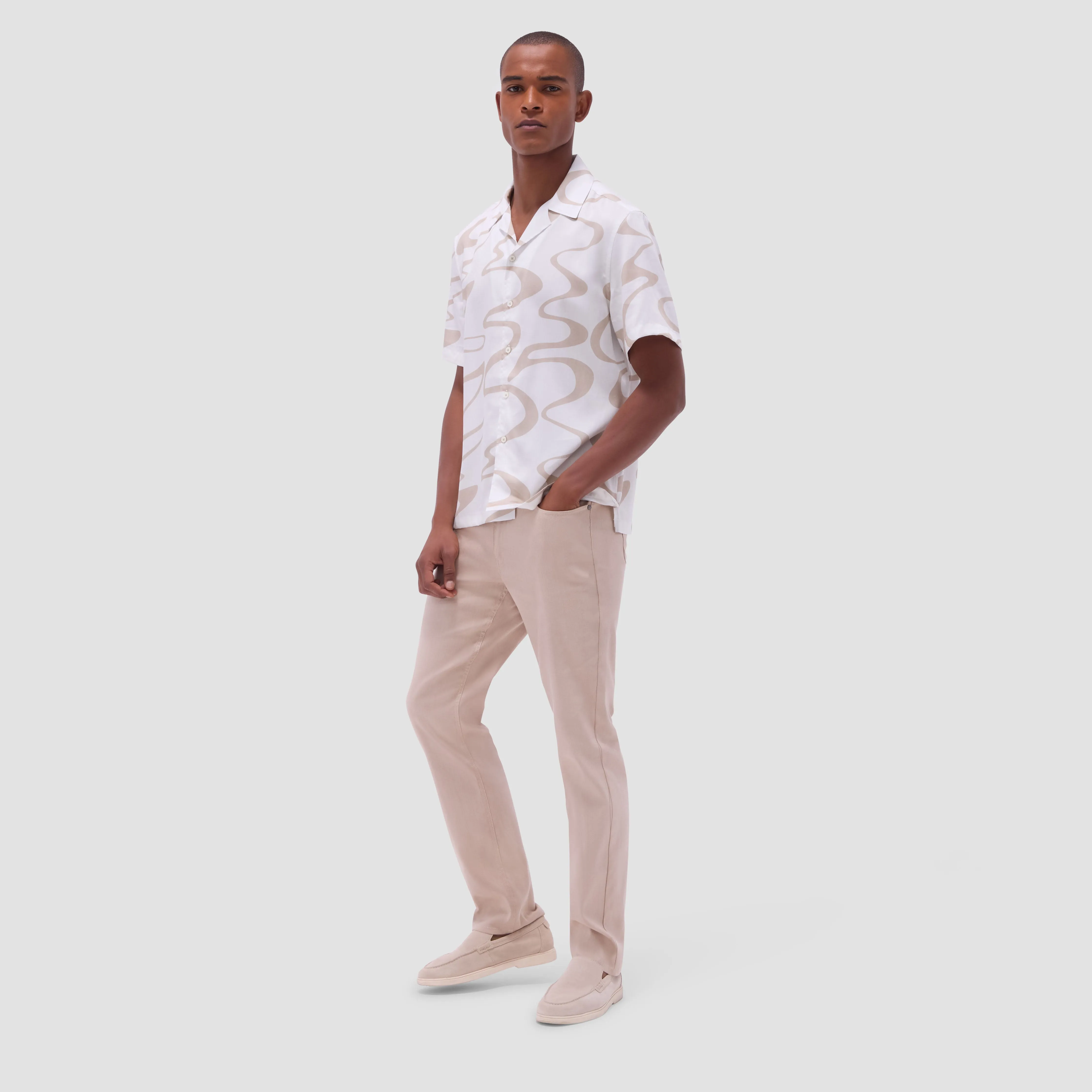 Jackson Abstract Wave Camp Shirt