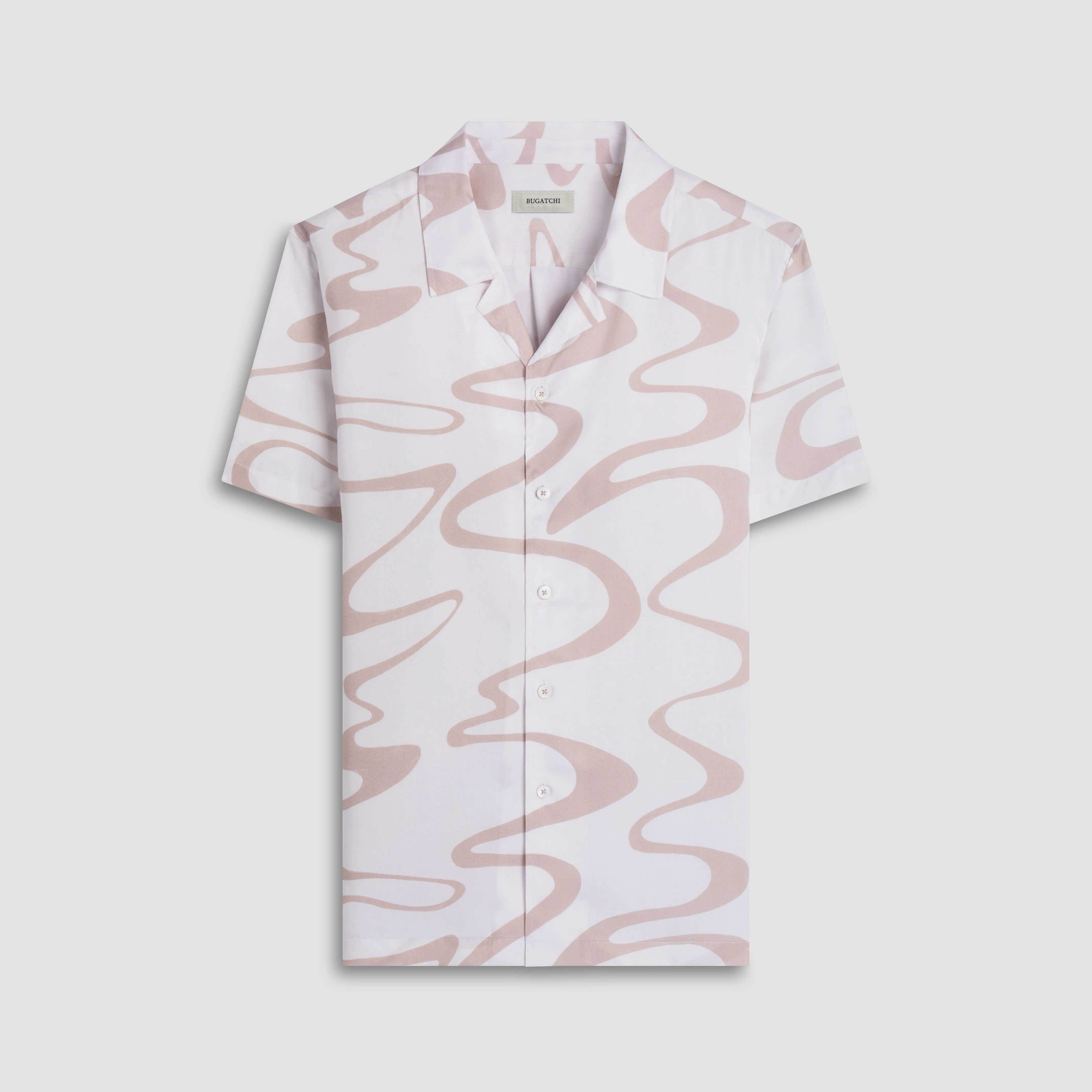 Jackson Abstract Wave Camp Shirt