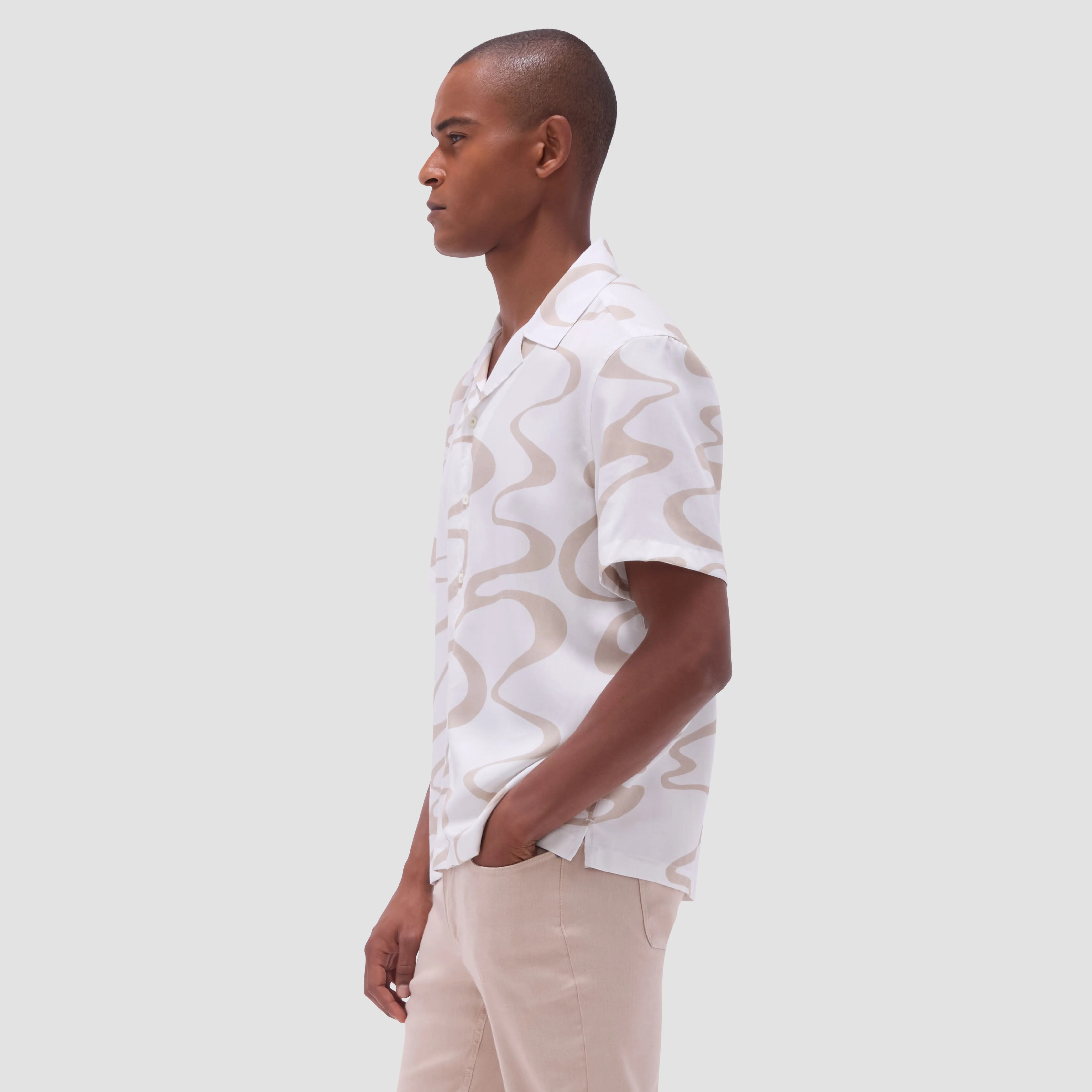Jackson Abstract Wave Camp Shirt