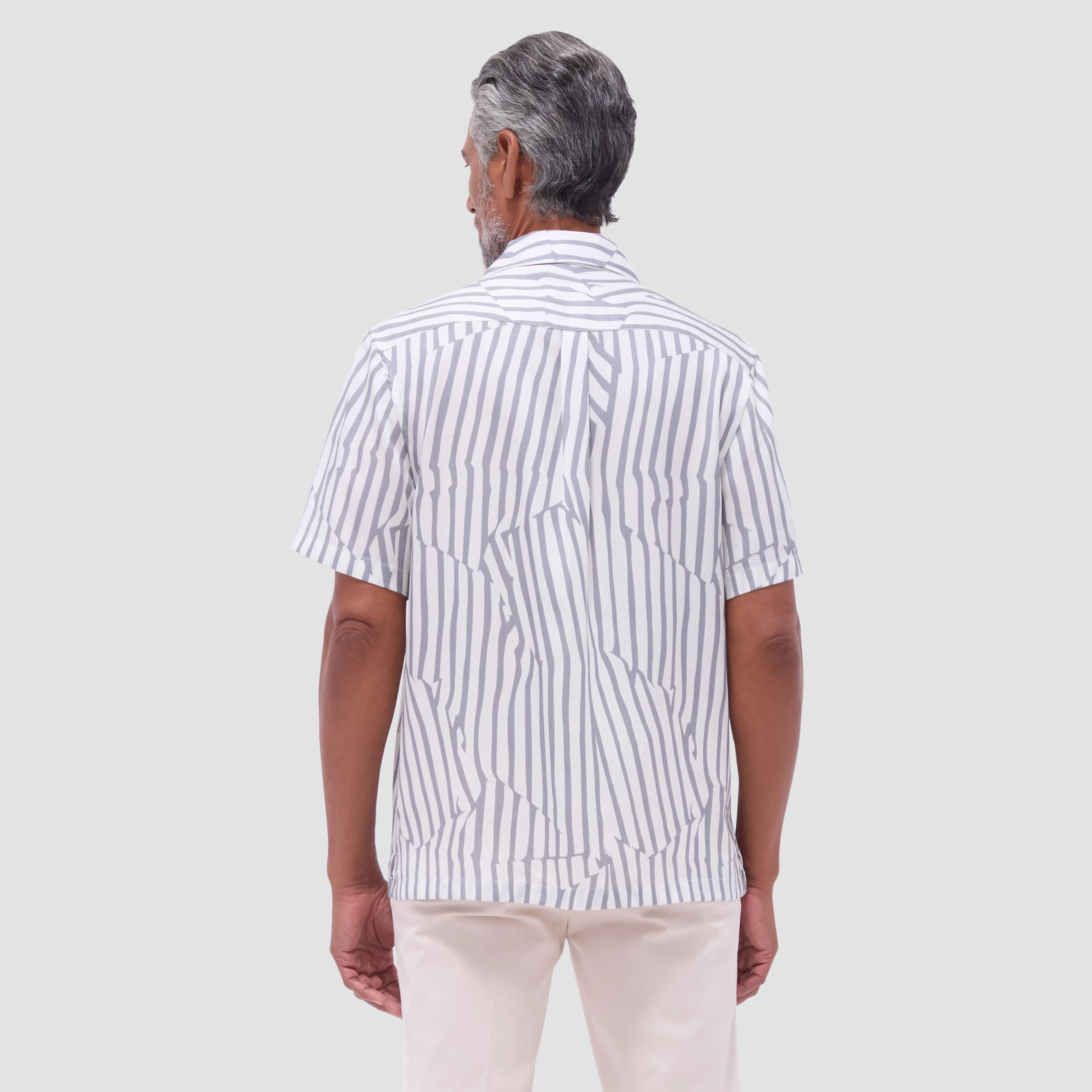 Jackson Irregular Stripe Camp Shirt
