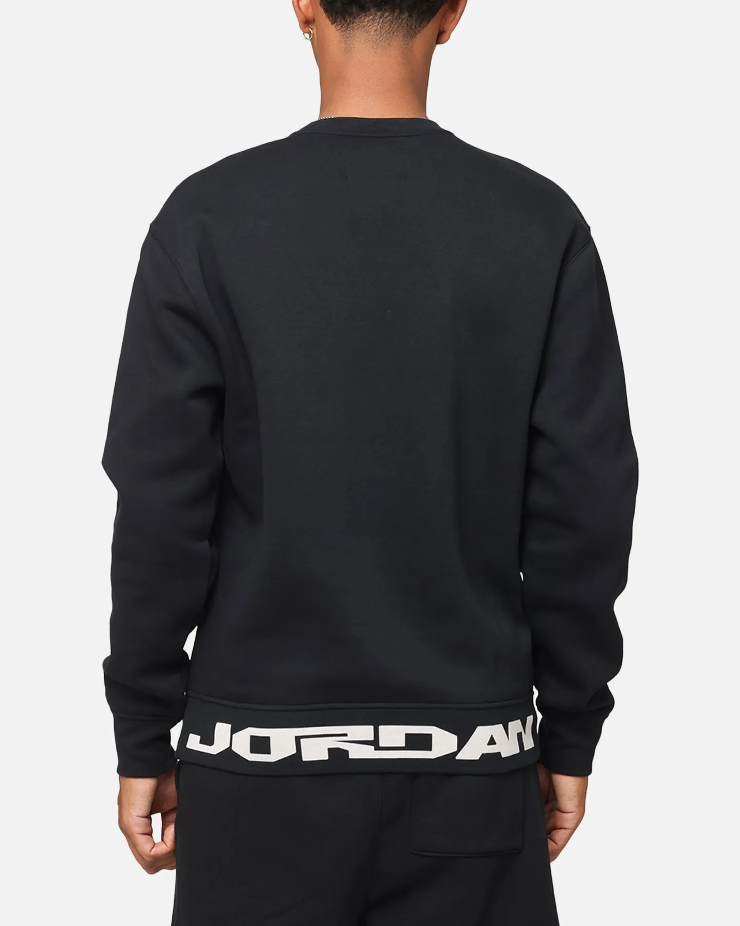 Jordan Jumpman MVP Graphic Fleece Crewneck Sweatshirt Black/Sail