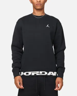 Jordan Jumpman MVP Graphic Fleece Crewneck Sweatshirt Black/Sail