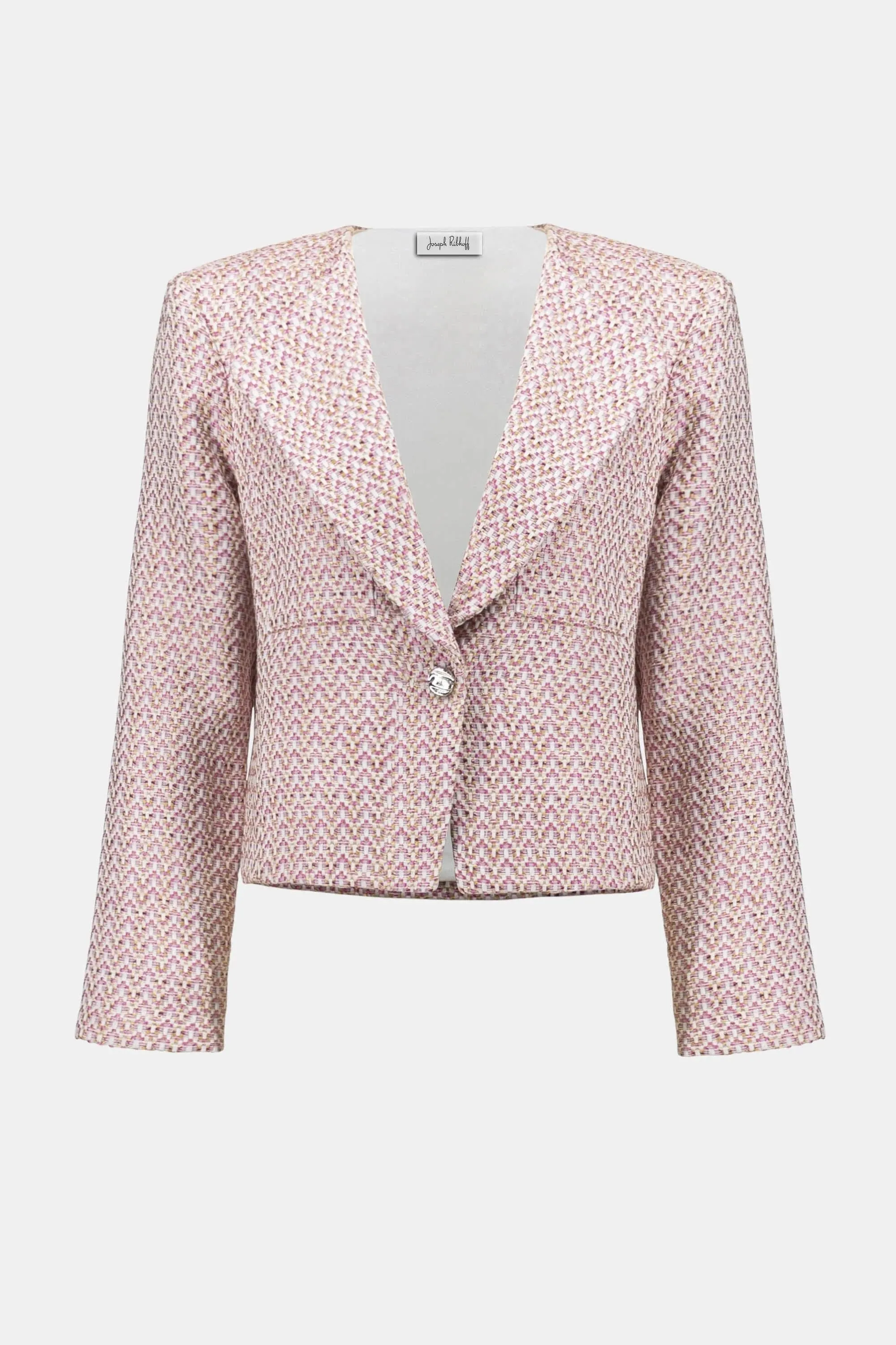 Joseph Ribkoff Boucl Woven Boxy Blazer - 252147