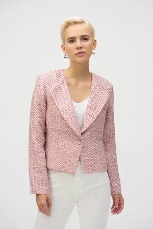 Joseph Ribkoff Boucl Woven Boxy Blazer - 252147