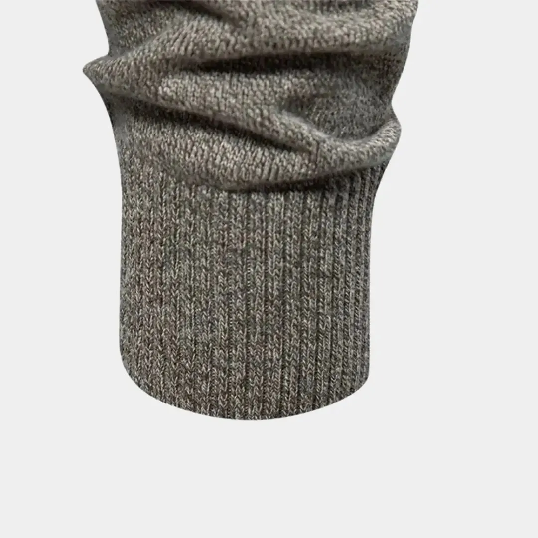 Knitted Stand Collar Cotton Cardigan - Cross & Crown